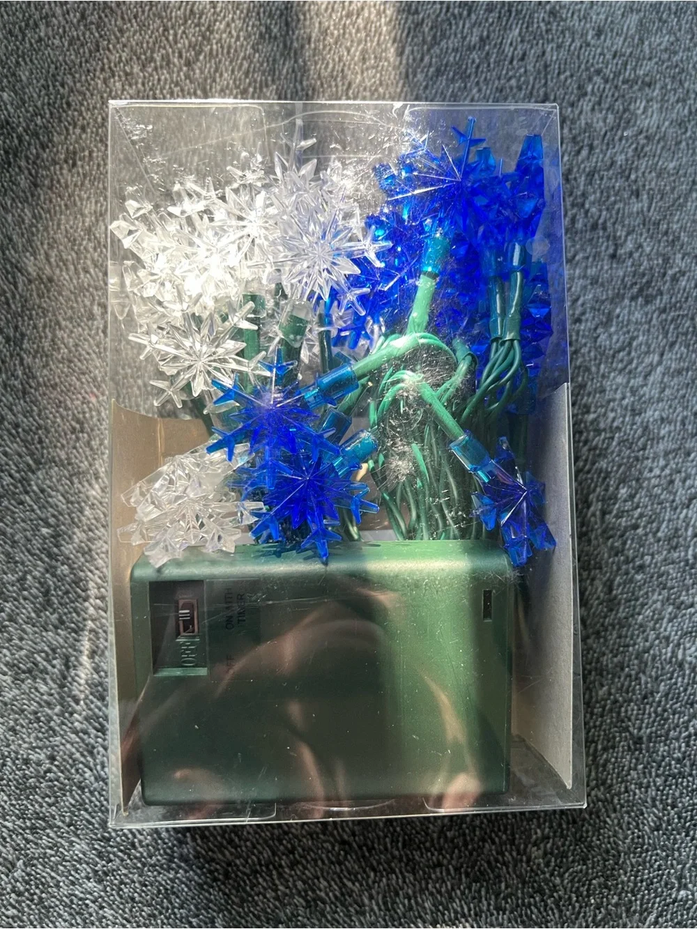 Holiday Living 35-Count Blue & White Snowflake LED String Lights